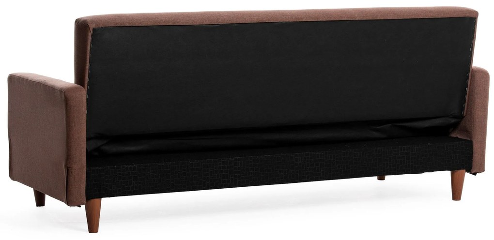 Sofá-Cama 3 Lugares Hiko – Castanho – 200 x 83 x 75 cm