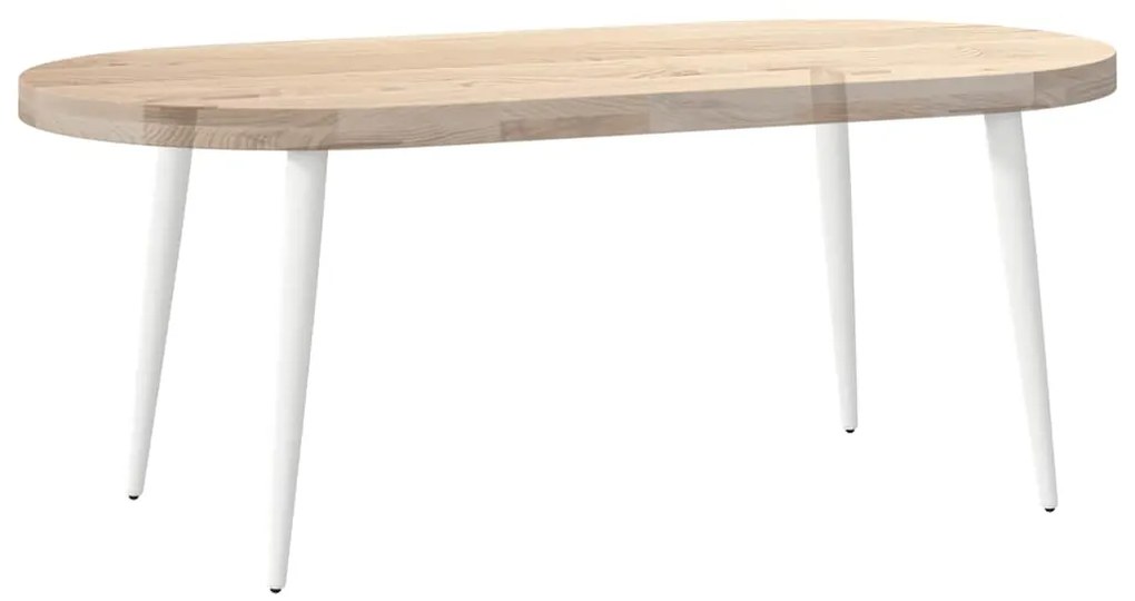Pés para mesa de centro cônicos 4 peças, branco, 30-31 cm, aço