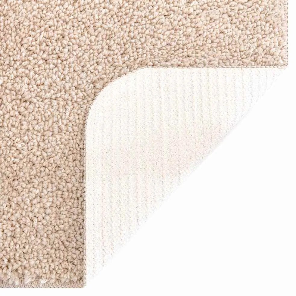 Conjunto de 2 Tapetes de Banho vidaXL Creme Polipropileno Antiderrapan