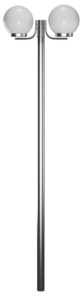 Poste de luz para jardim com 2 lâmpadas 220 cm
