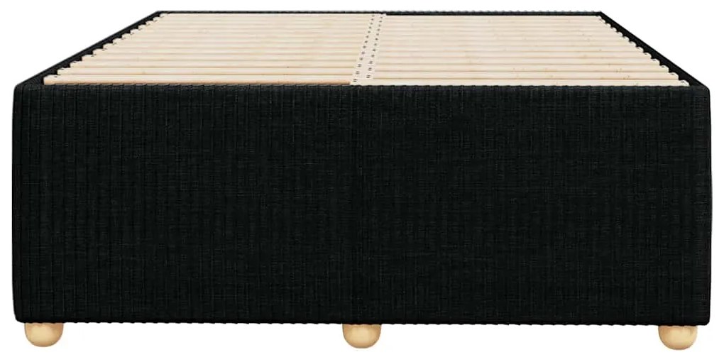 Estrutura de cama sem colchão 120x200 cm tecido preto