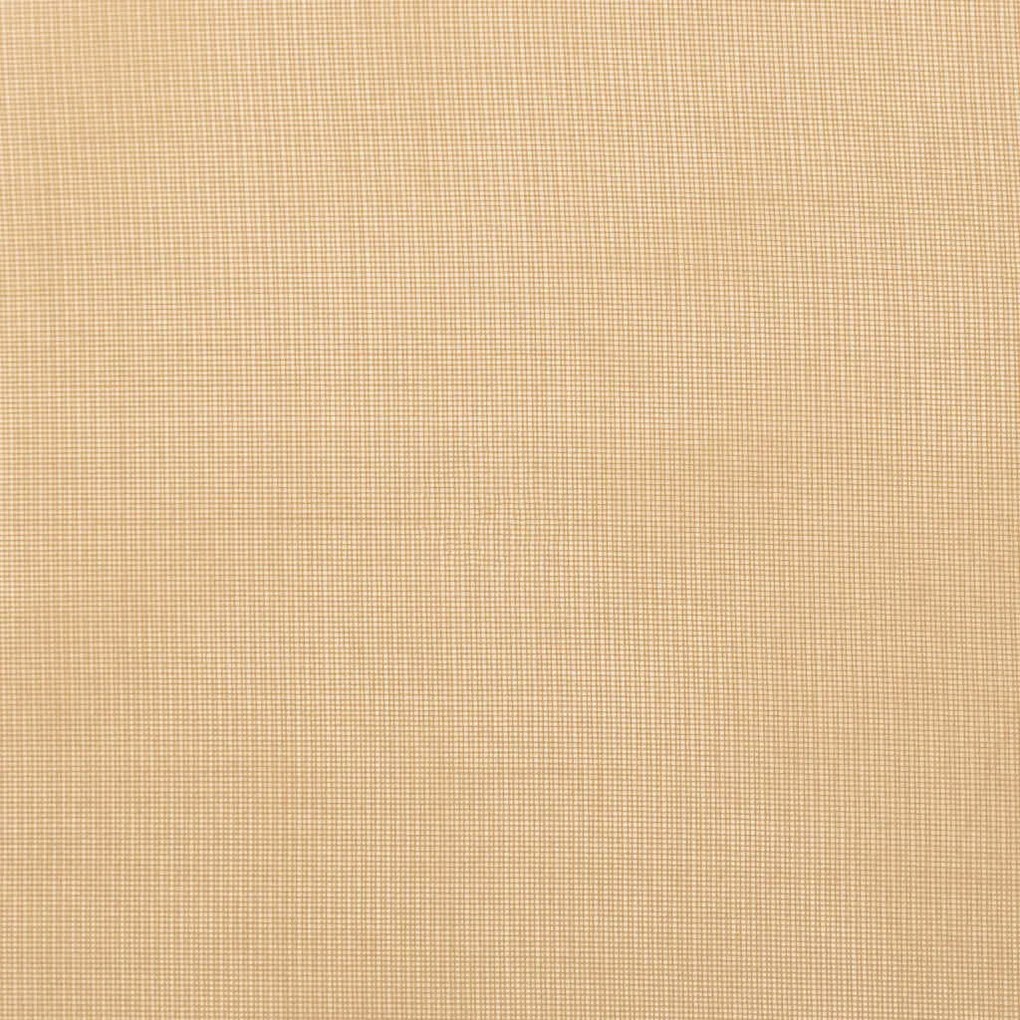 Cortinas de voile com ilhós 2 pcs areia
