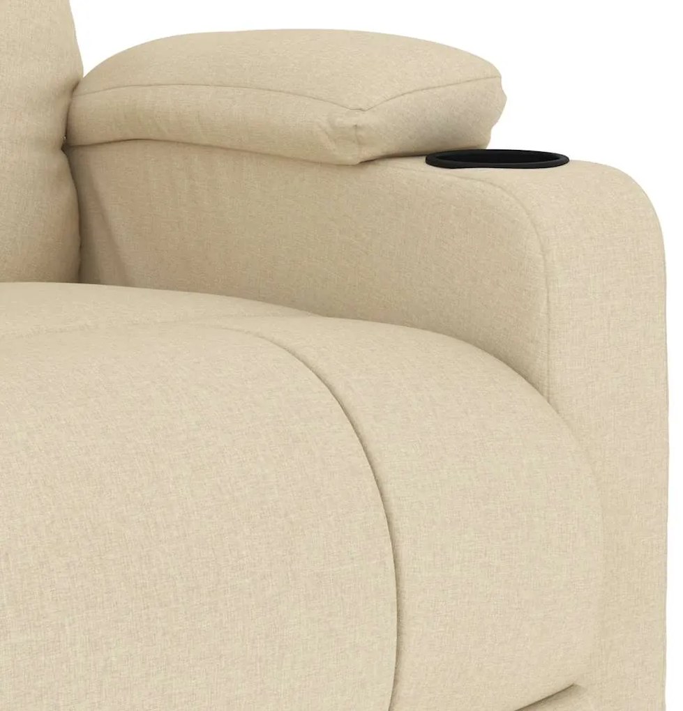 Poltrona de massagens tecido cor creme