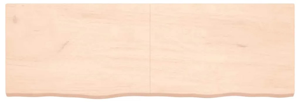 Prateleira de parede 180x60x(2-6)cm carvalho maciço não tratado