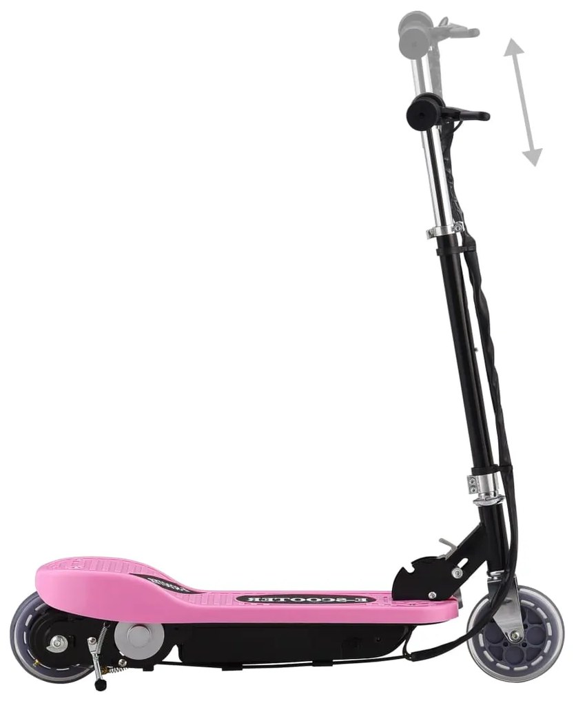 Trotinete elétrica 120 W cor-de-rosa
