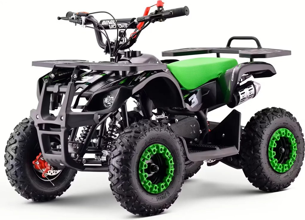 Mini Moto Infantil para crianças 5 a 9/10 anos Gasolina 50 CC Beneo Motors Cobra com limitador de velocidade Verde