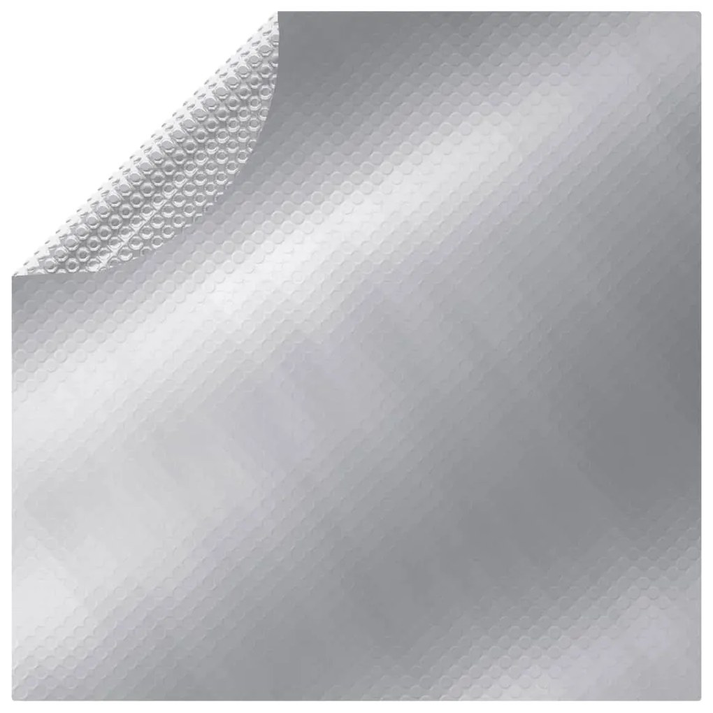 93090 vidaXL Cobertura para piscina 527 cm PE prateado