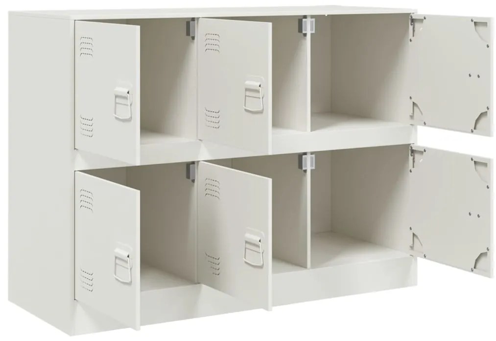 Aparador 99x39x73 cm aço branco