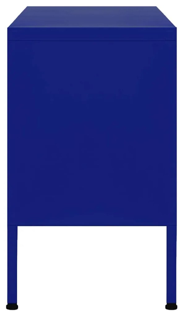 Móvel de TV aço 105x35x50 cm azul-marinho