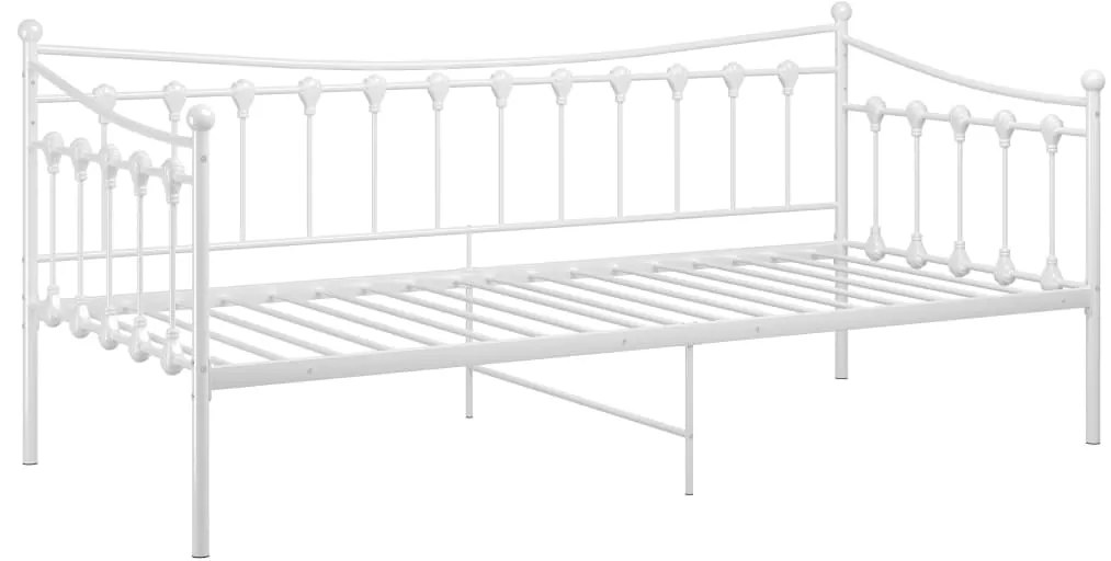 Sofá-cama 90x200 cm metal branco