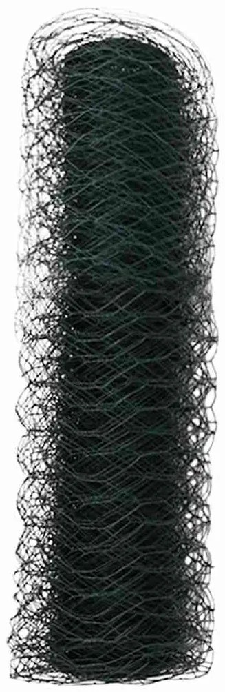 Cerca Hexagonal Cinza Verde 2500 x 40 x 0.09 cm Aço galvanizado