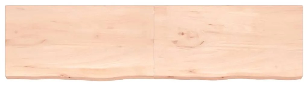 Prateleira de parede 200x50x(2-6)cm carvalho maciço não tratado