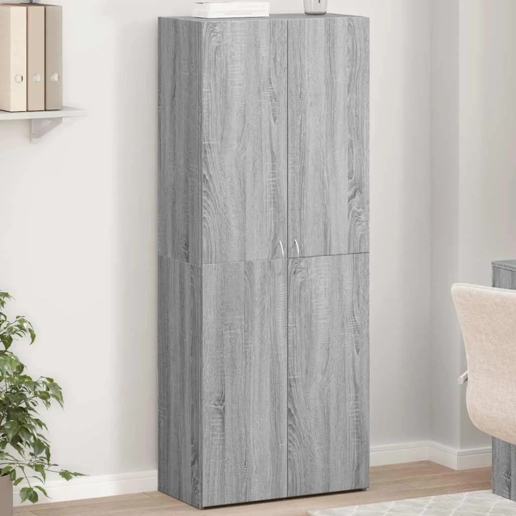 vidaXL Arquivador 60x32x153 cm derivados de madeira cinzento sonoma