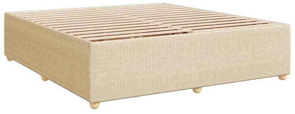 Cama com molas/colchão 180x200 cm tecido cor creme