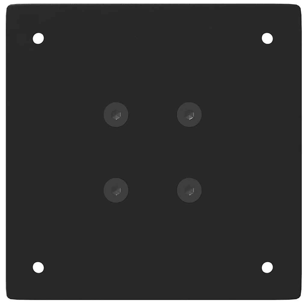 Pés de mesa de console 4 peças, preto, 72-74 cm, aço
