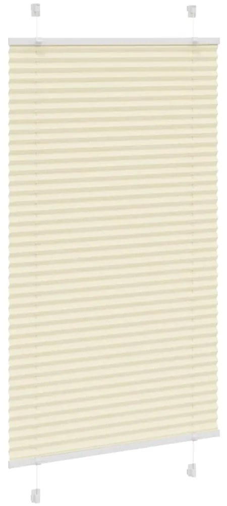 Creme Plissada Cega 75x100 cm Largura Tecido 74,4 cm Poliéster