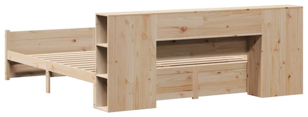 Cama com estante sem colchão 180x200 cm pinho maciço