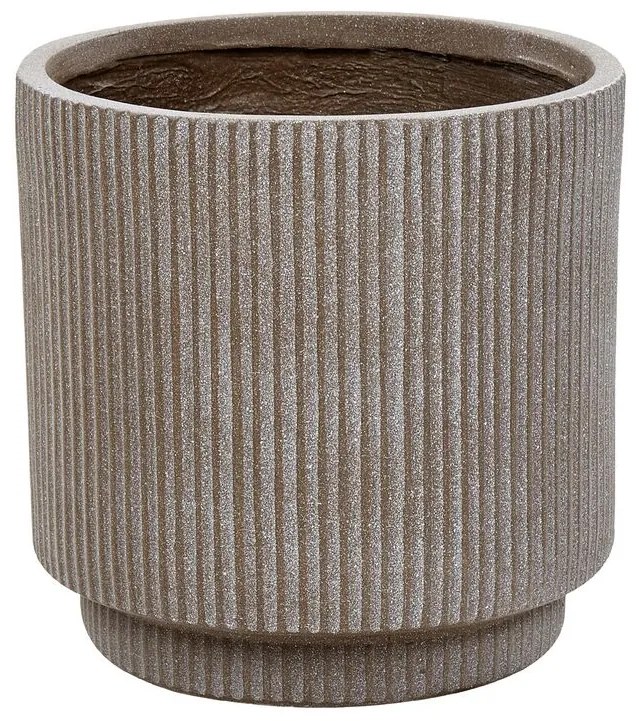 Vaso para plantas taupe ⌀ 30 cm DARIA Beliani