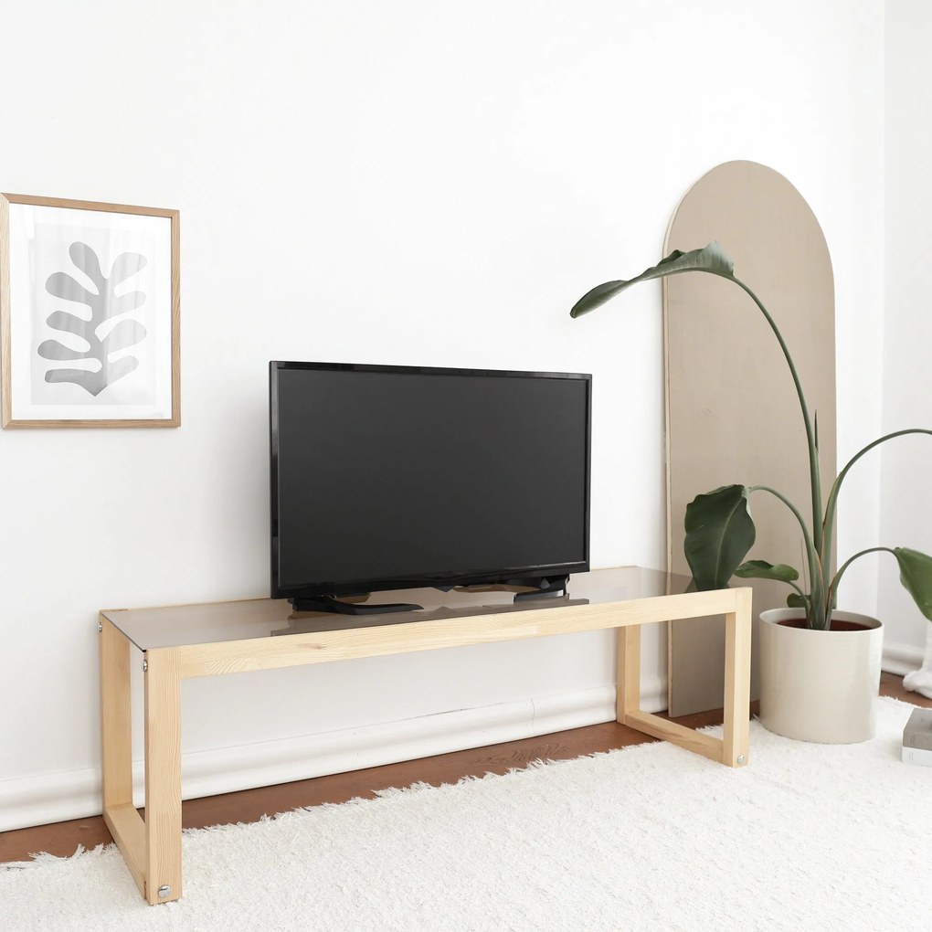 Móvel de TV Via – Natural – 130 cm x 40 cm x 40 cm