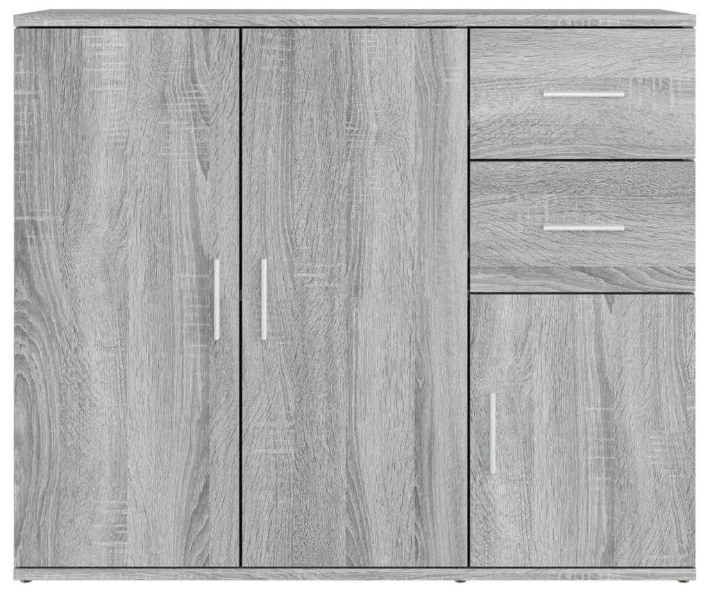Aparador 91x29,5x75 cm derivados de madeira cinzento sonoma