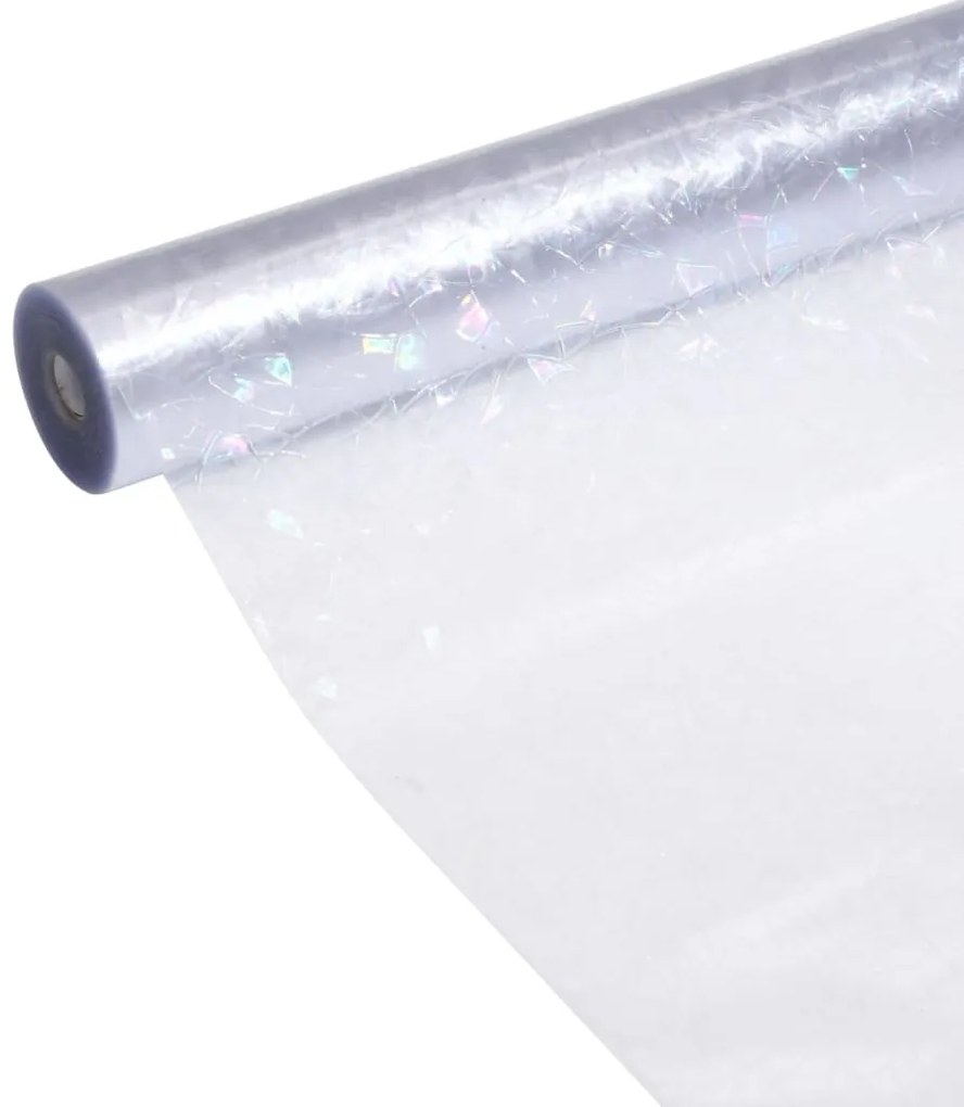 Películas para janela 3 pcs PVC fosco padrão arco-íris 3D
