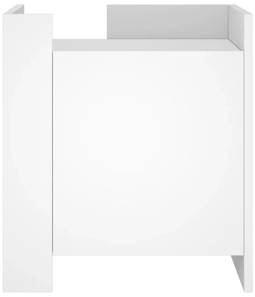 Mesa cabeceira 45x50x50 cm derivados de madeira branco