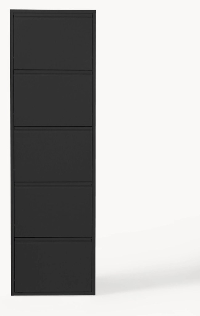 Sapateira de parede com compartimentos rebatíveis Caruso