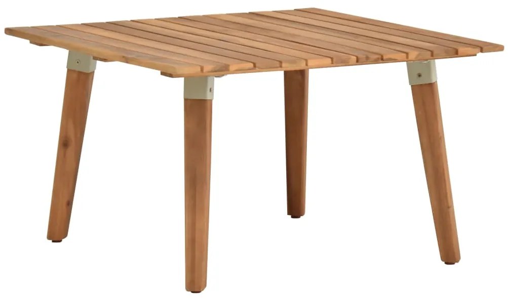 46468 vidaXL Mesa de centro p/ jardim 60x60x36 cm madeira de acácia maciça