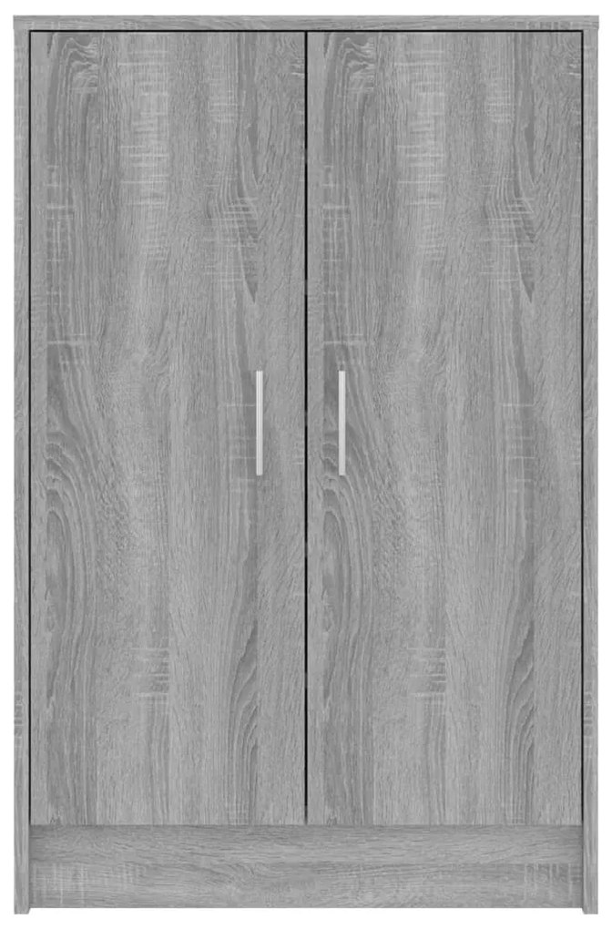 Sapateira 60x35x92 cm derivados de madeira sonoma cinza