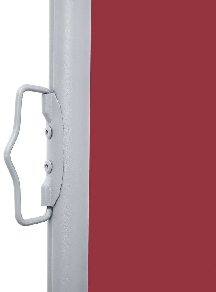Toldo lateral retrátil 170x600 cm vermelho