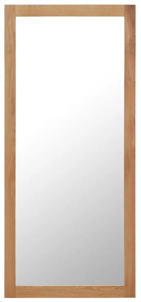 247459 vidaXL Espelho 50x140 cm madeira de carvalho maciça