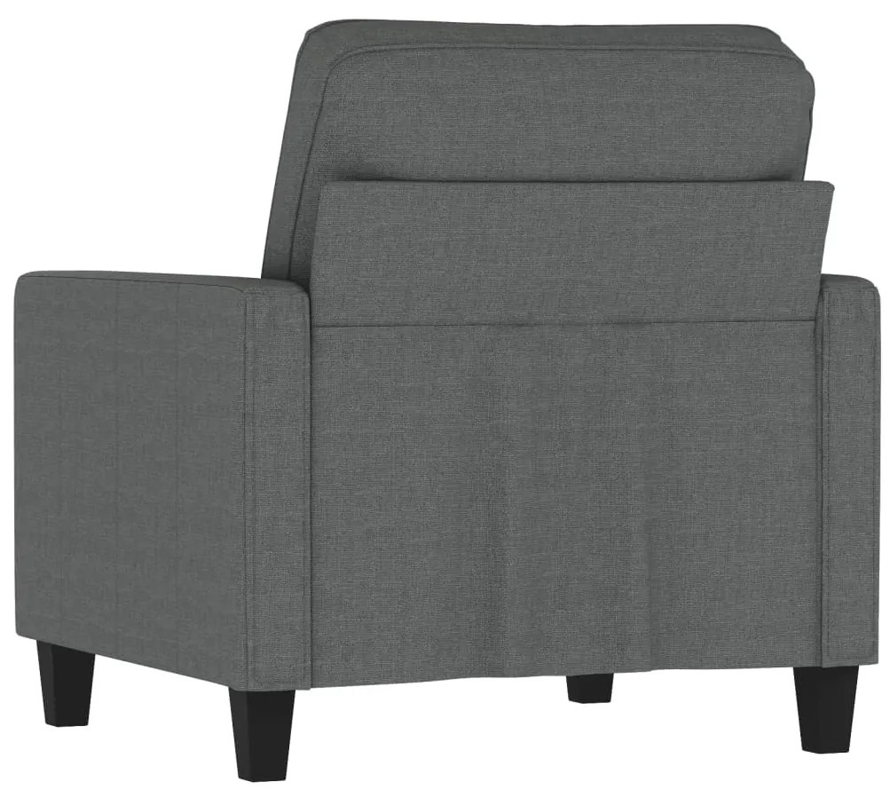 Poltrona 60 cm tecido cinzento-escuro