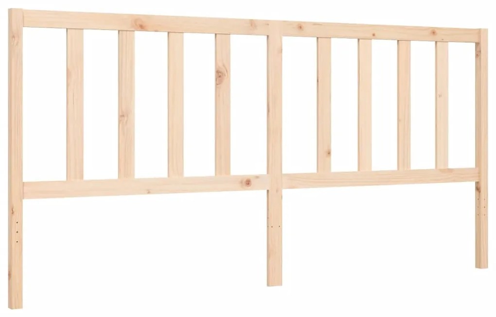 Cama sem colchão 200x200 cm madeira de pinho maciça