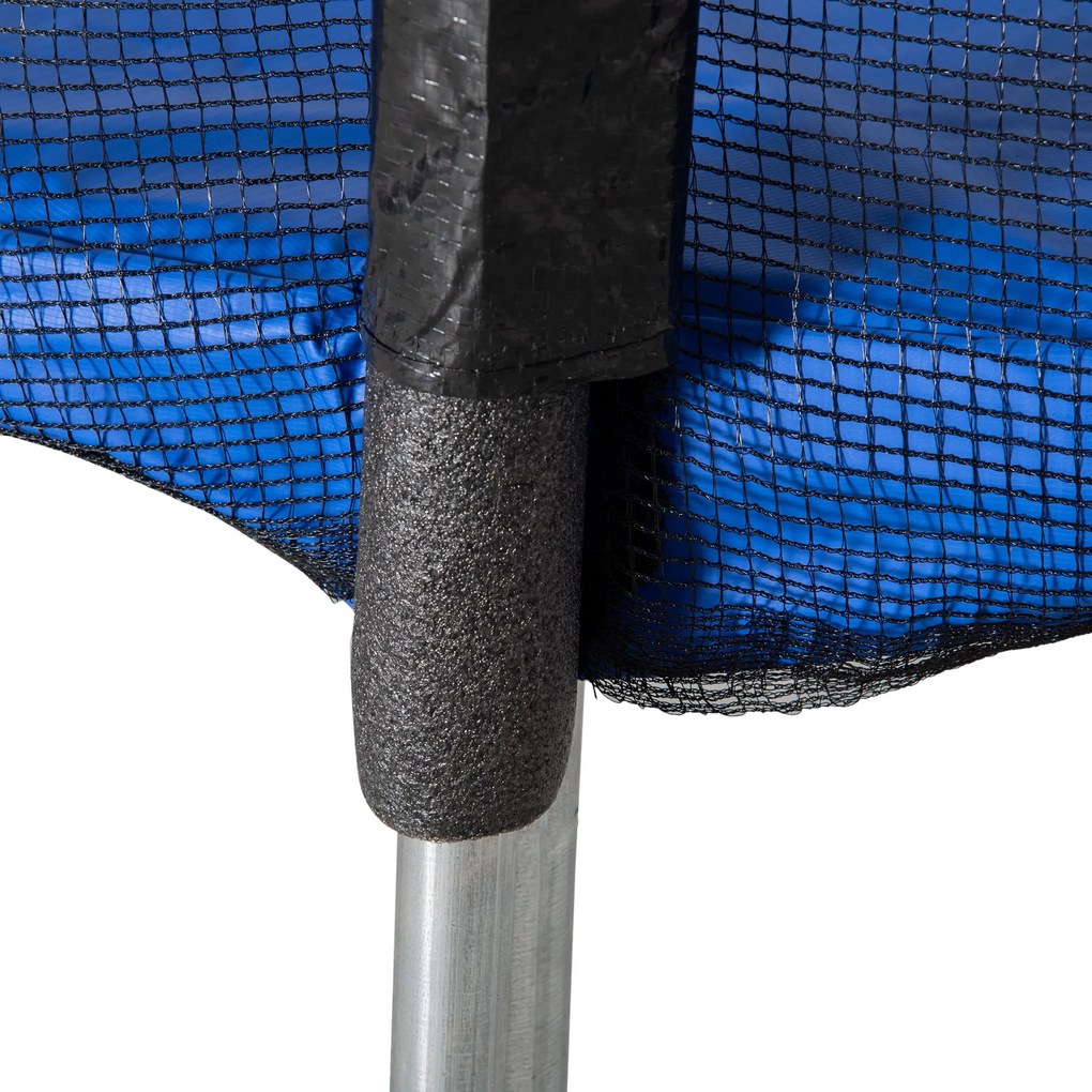 Trampolim de Jardim Ø223cm Trampolim para Crianças Adultos com Superfície de Salto Ø137cm Rede de Segurança Cobertura de Bordas e Escada para