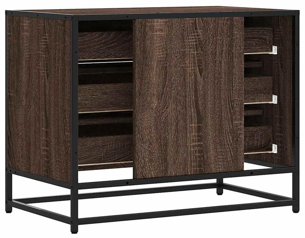 Cómoda de 3 Gavetas - 70x41x56 cm - Derivados Madeira Carvalho Castanh