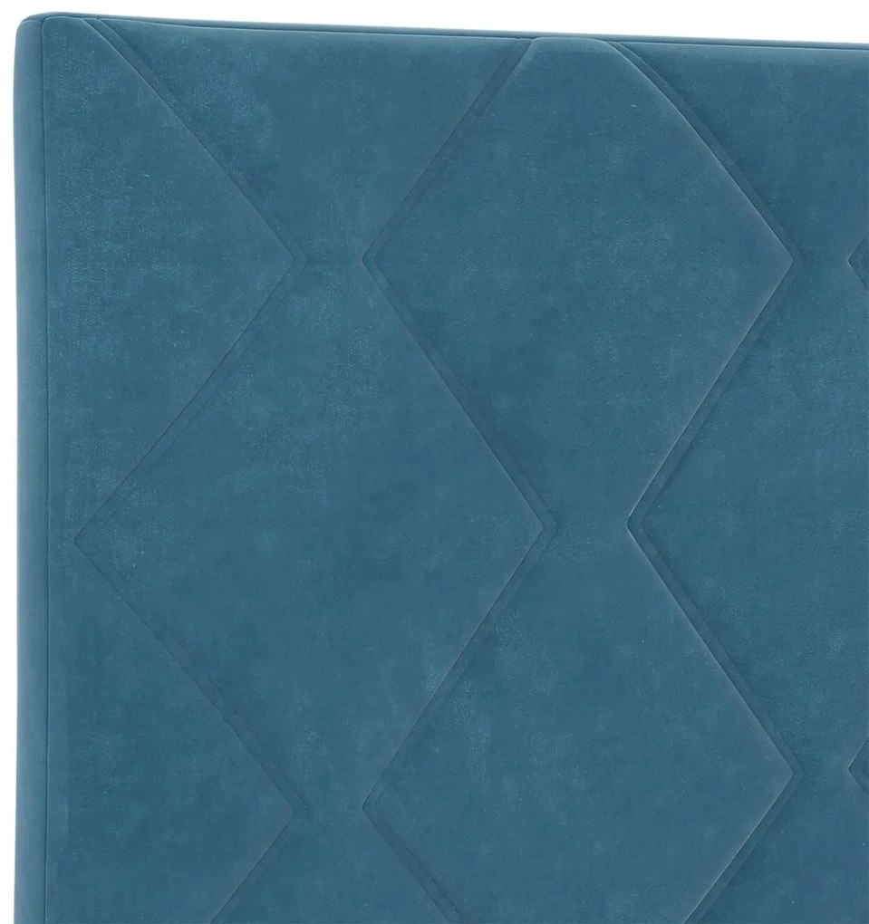 Cama vidaXL Azul Escuro 140x190 cm Veludo