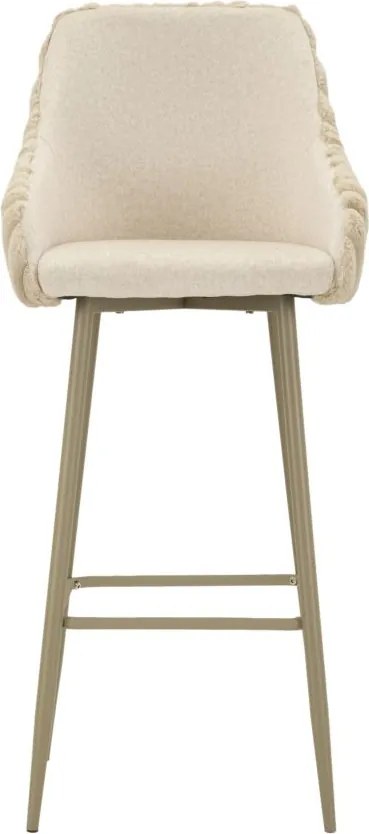 CONJUNTO DE 2 BANCOS DE BAR ALASKA CREME 52X46X111 CM (ALTURA DO ASSENTO CM 78)