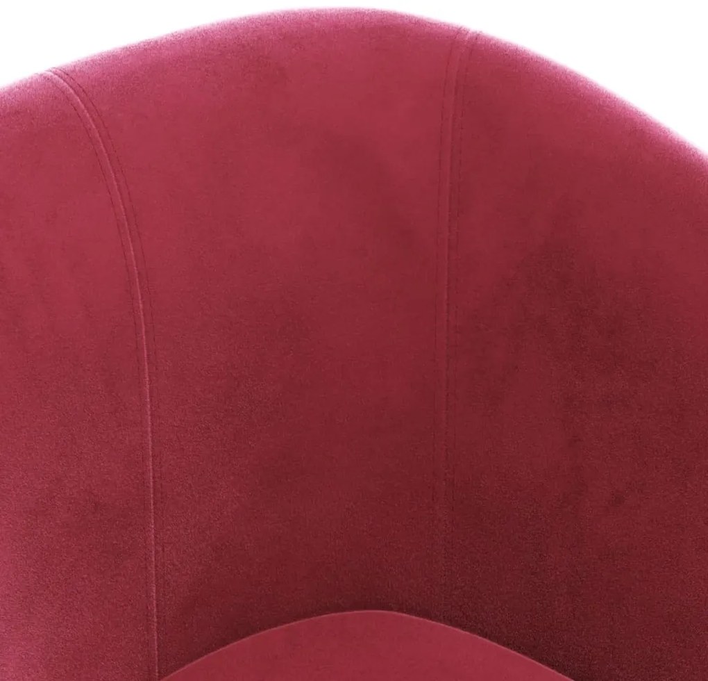Poltrona veludo vermelho tinto