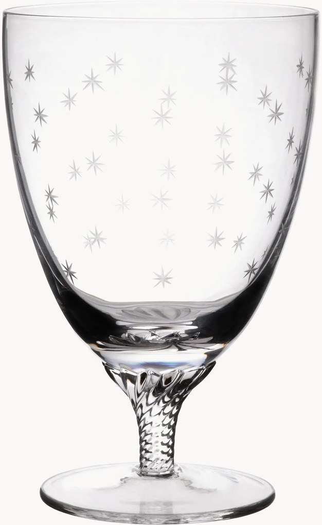 Copos bistrô em cristal artesanal Stars, conjunto de 6