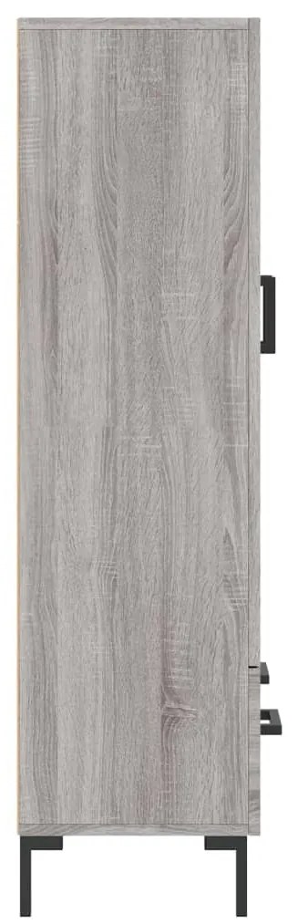 Armário alto derivados de madeira 69,5x31x115cm cinza sonoma