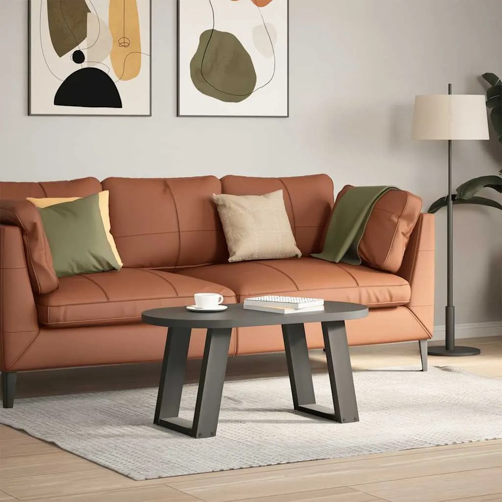 Pés para mesa de centro em forma de U, 2 peças, antracite, 38x(42-43)