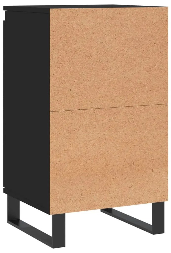 Aparadores 2 pcs 40x35x70 cm derivados de madeira preto