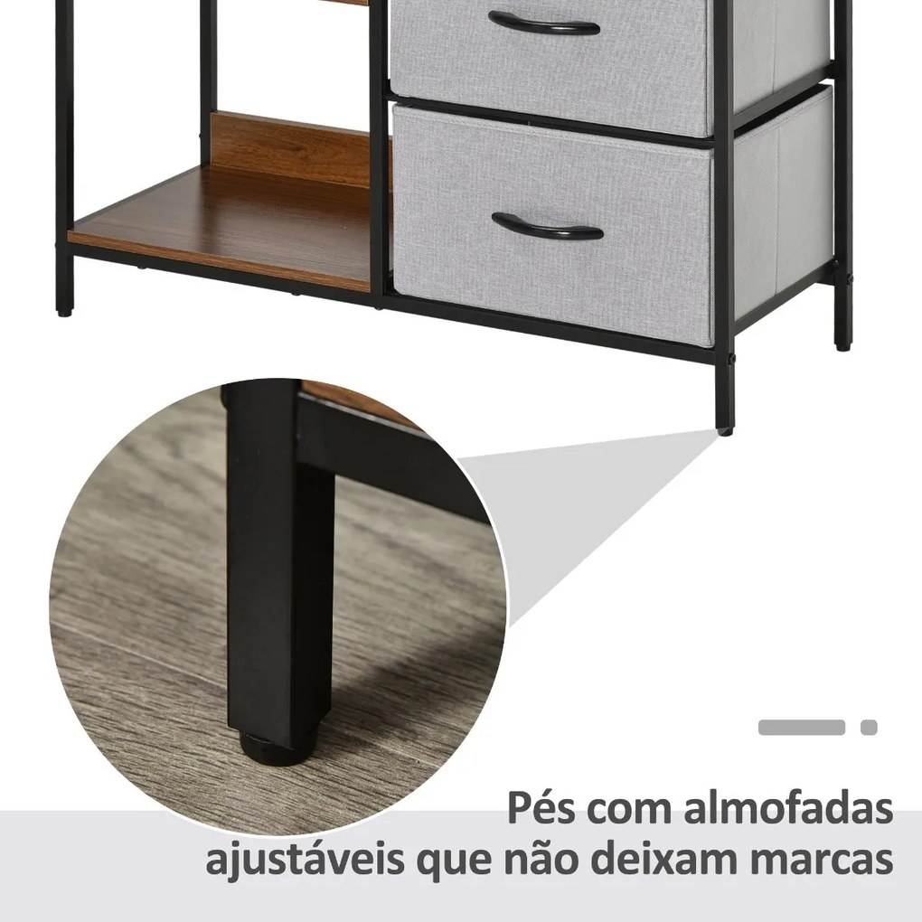 Móvel Line - Cinza Claro - Design Rústico
