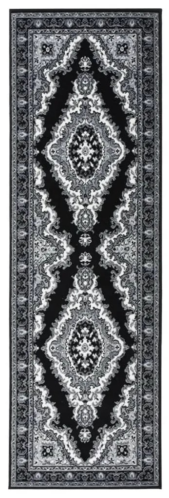 vidaXL Passadeira 60x200 cm polipropileno preto