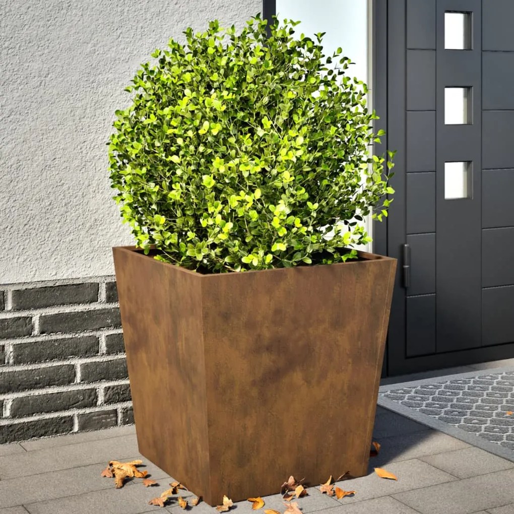 Plantadores de Jardim 2 pcs aço resistente às intempéries