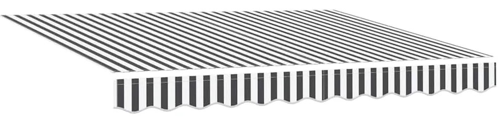 Toldo Retrátil Manual Antracite e Branco