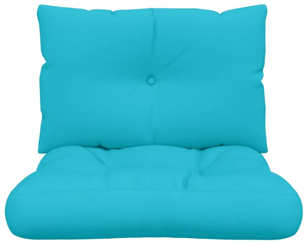 Almofadões p/ móveis de paletes 2 pcs tecido oxford turquesa