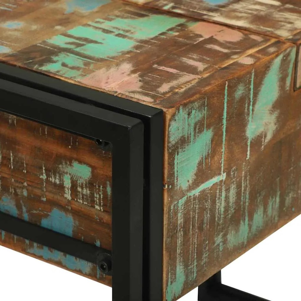 Mesa de Maquilhagem 90x50x75 cm Madeira Sólida Recuperada