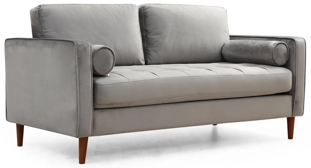 Sofá de 2 Lugares Rome – Cinzento Claro – 175 x 90 x 70 cm