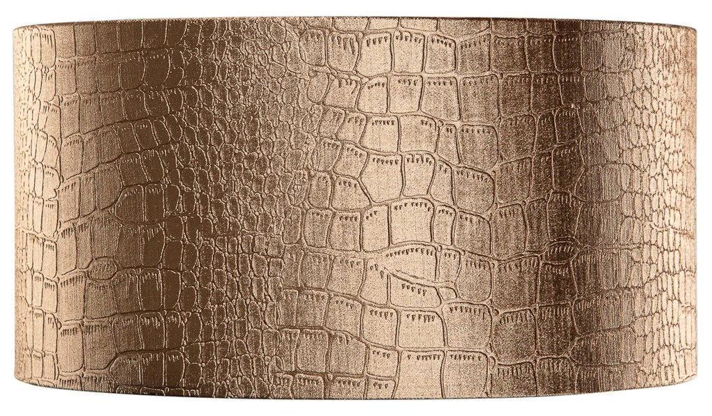 Abajur de Veludo com Design Crocodilo e Interior Dourado 50/50/25